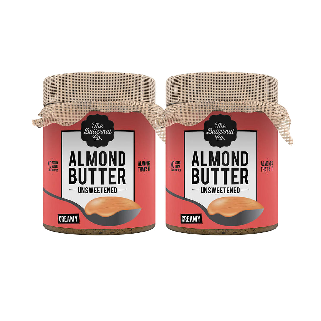 

The Butternut Co. Natural Almond Butter (Creamy) 200 Gm | Unsweetened | 24g Protein | No Added Sugar | 100% Almonds | No Salt | Pure Almond Butter ...