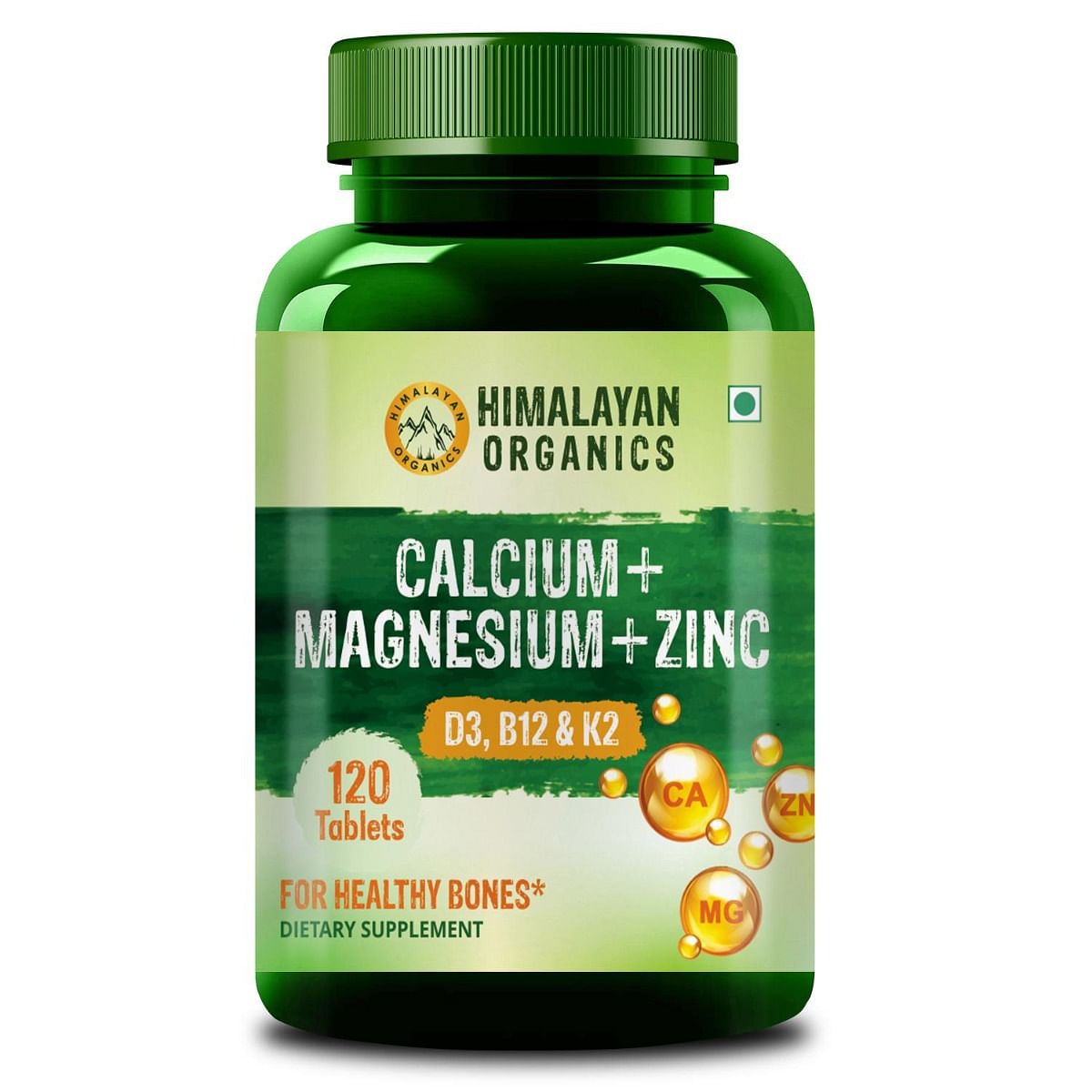 Himalayan Organics Calcium Magnesium Zinc 120 Tablets