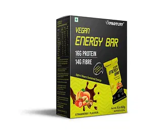 Protuff Vegan Bar  (Pack Of 6 Bars - 60G Each)