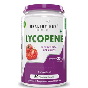 HealthyHey Lycopene 30mg 60 Vegetable Capsules (Pack of 1)