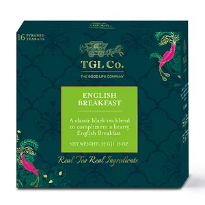 TGL Co. English Breakfast TBlack Tea 16 Teabag Box