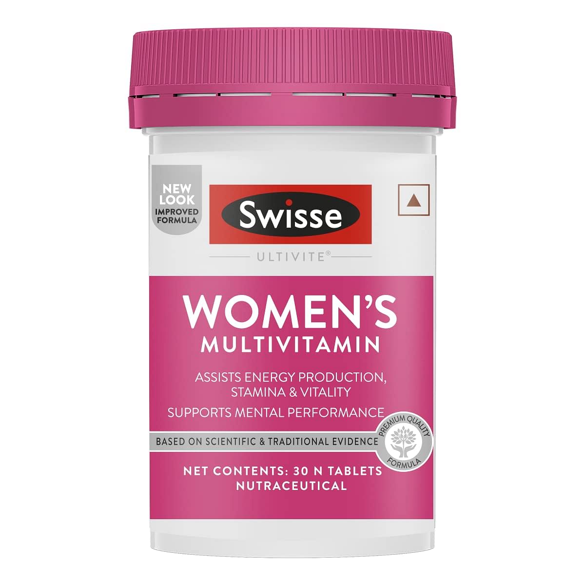 

Swisse Ultivite Women'S Multivitamin (36 Herbs, Vitamins & Minerals) Assists Energy Production, Stamina & Vitality, Supports Mental Performance - 3...