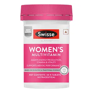 Swisse Ultivite Women'S Multivitamin (36 Herbs, Vitamins & Minerals) Assists Energy Production, Stamina & Vitality, Supports Mental Performance - 30 Tablets