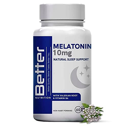 Better Nutrition Melatonin 10mg (60 tablets) - Sleep Support Tablets ...