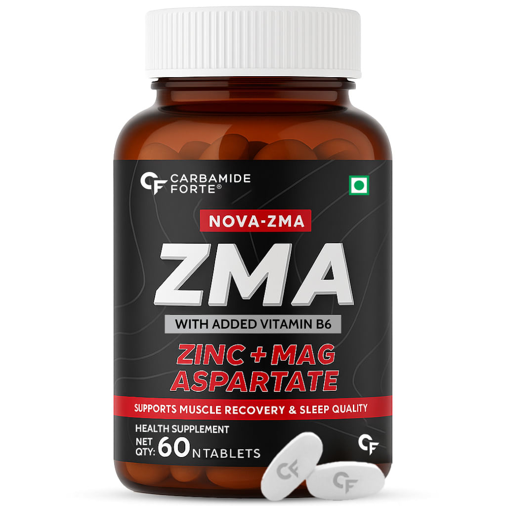 

Carbamide Forte ZMA Supplements for Men & Women - Zinc, Magnesium Aspartate & Vitamin B6 - Nighttime Muscle Recovery Supple...