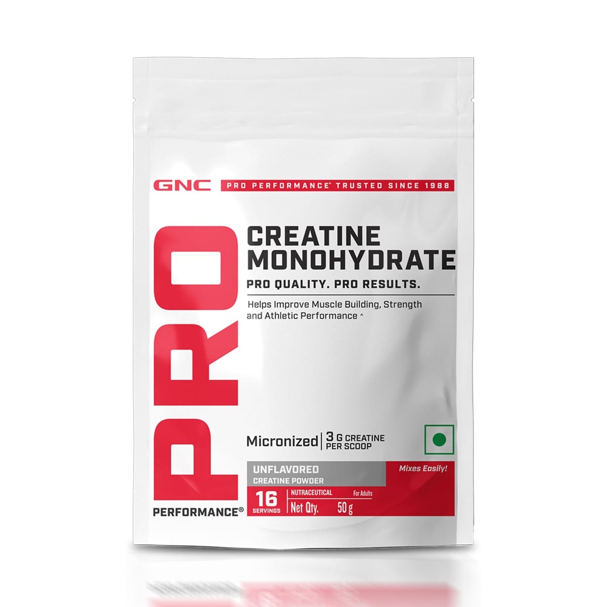 

GNC Pro Performance Pure Micronized Creatine Monohydrate | 50 gm | Instantized | Fuels Muscles | Increase Muscle Mass | Rapid Absorption | Lab Test...