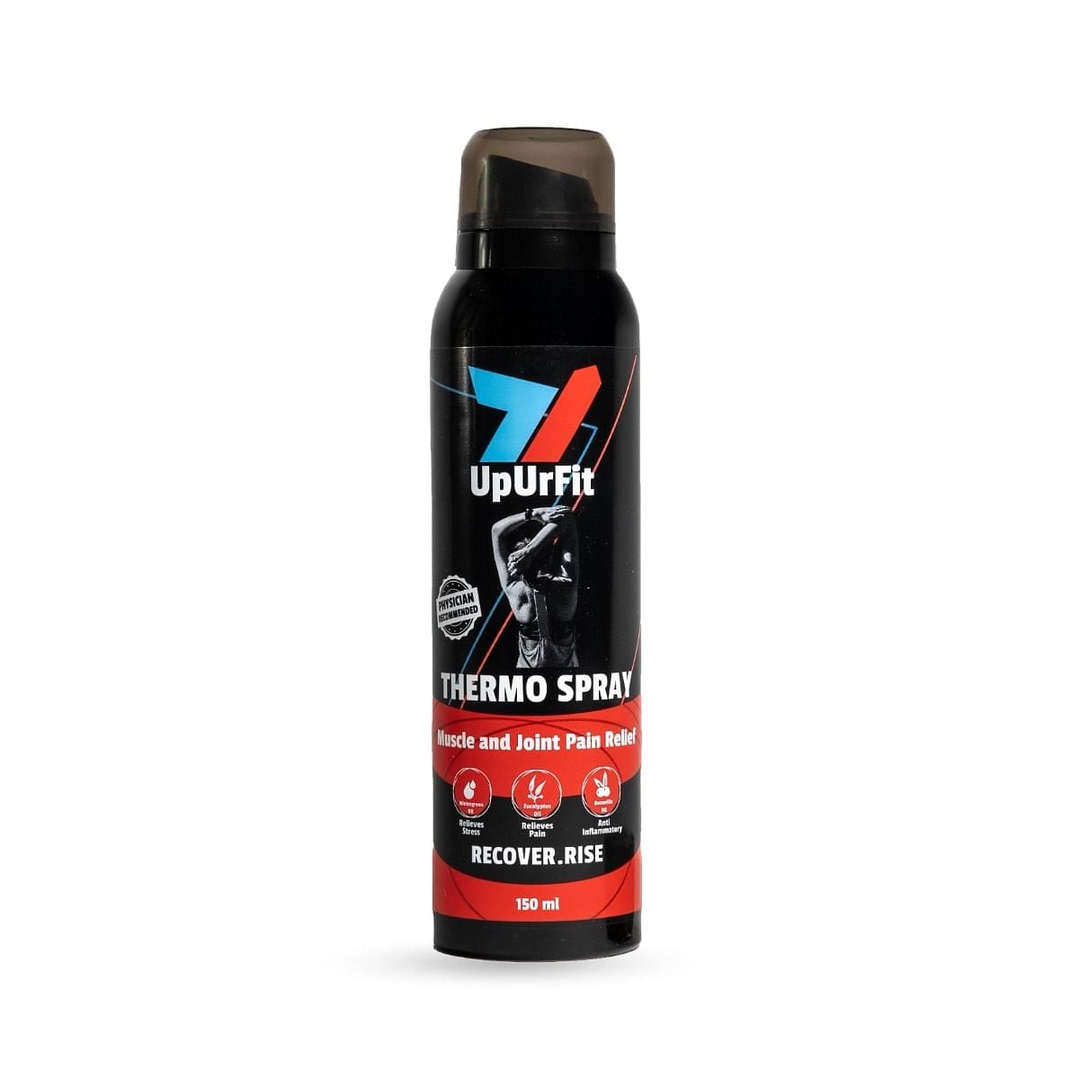 UpUrFit Thermo Spray | Quick Absorption | Reduces Muscle Stiffness & Soreness- Minimises Strains & Pain | Hot Therapy Heals Sports Injuries, Knee Pain, Muscle Pain | Pain Relief - 150ml