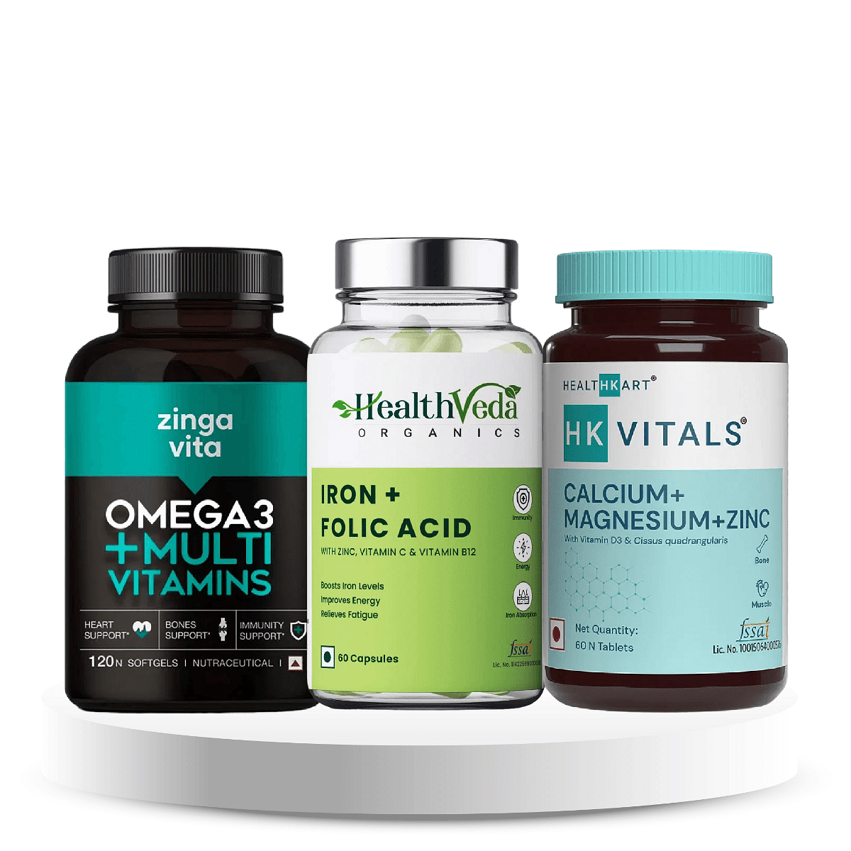 Health Balance Trio For Women (Multivitamin +Folic Acid+ Magnesium & More)