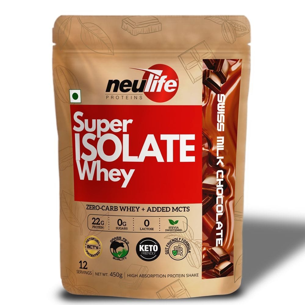 Neulife Super Isolate Whey | Next Gen Whey Isolate with KetofuelÂ® MCTs - Swiss Milk Chocolate-picture-19