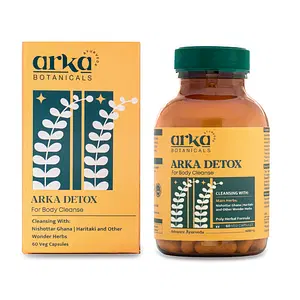 Arka Botanicals Arka Detox Capsule For Body Cleanse 60 servings 600mg