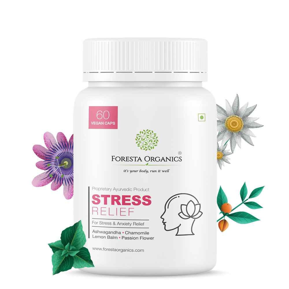 Stress Health with Ashwagandha, Chamomile, Lemon Balm & Passion Flower