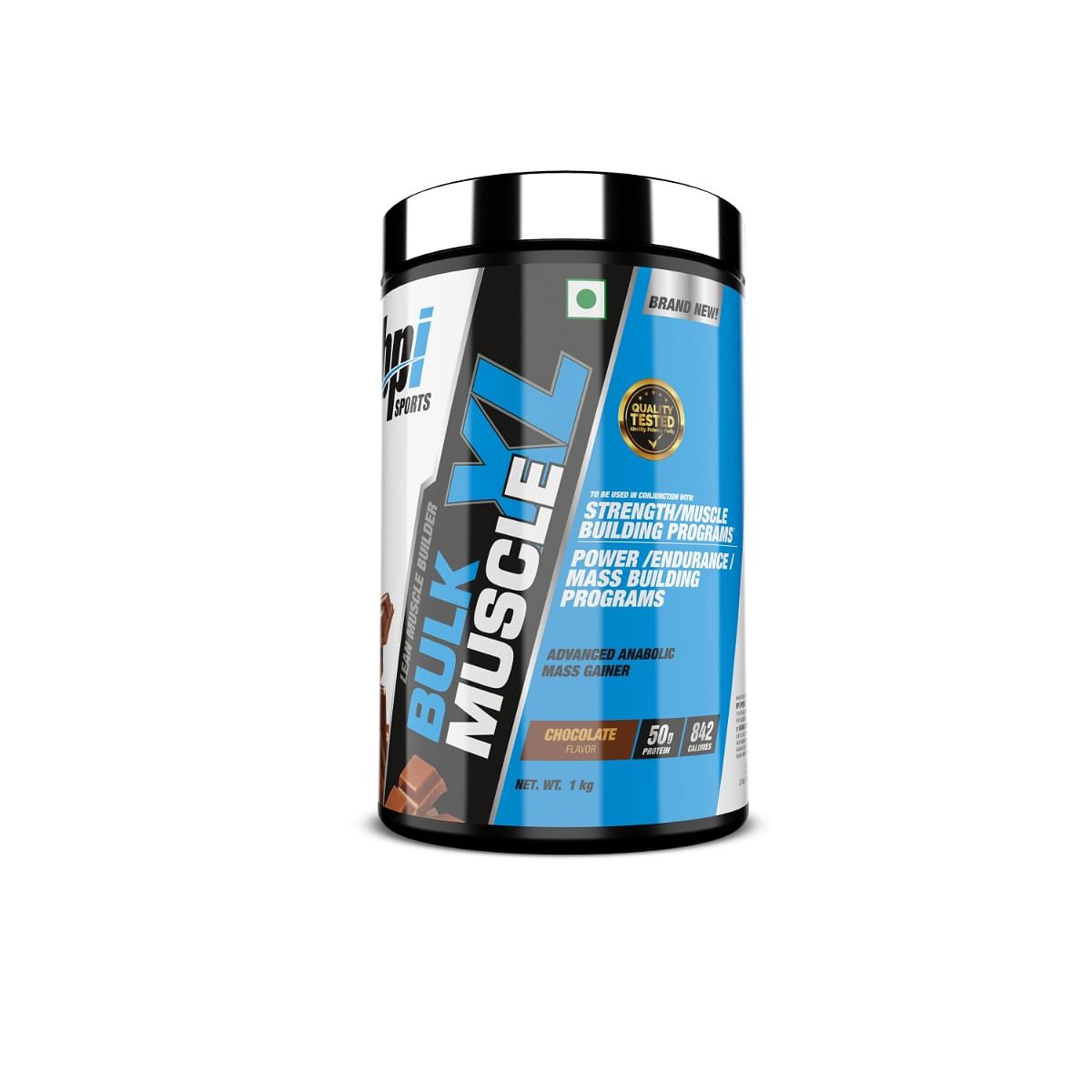 

BPI Bulk Muscle XL |Gain Weight, Post|Workout, 50g Protein, 144g Carb, Chocolate, 1kg