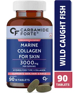 Carbamide Forte Hydrolyzed Marine Collagen Peptides 3000mg | Tablets 90 | Skin | Hair | Nails