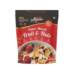  Yogabar Wholegrain Breakfast Muesli, Fruits Nuts and Seeds, Dark Chocolate Cranberry, Almond Quinoa Crunch, No Sugar Super Muesli