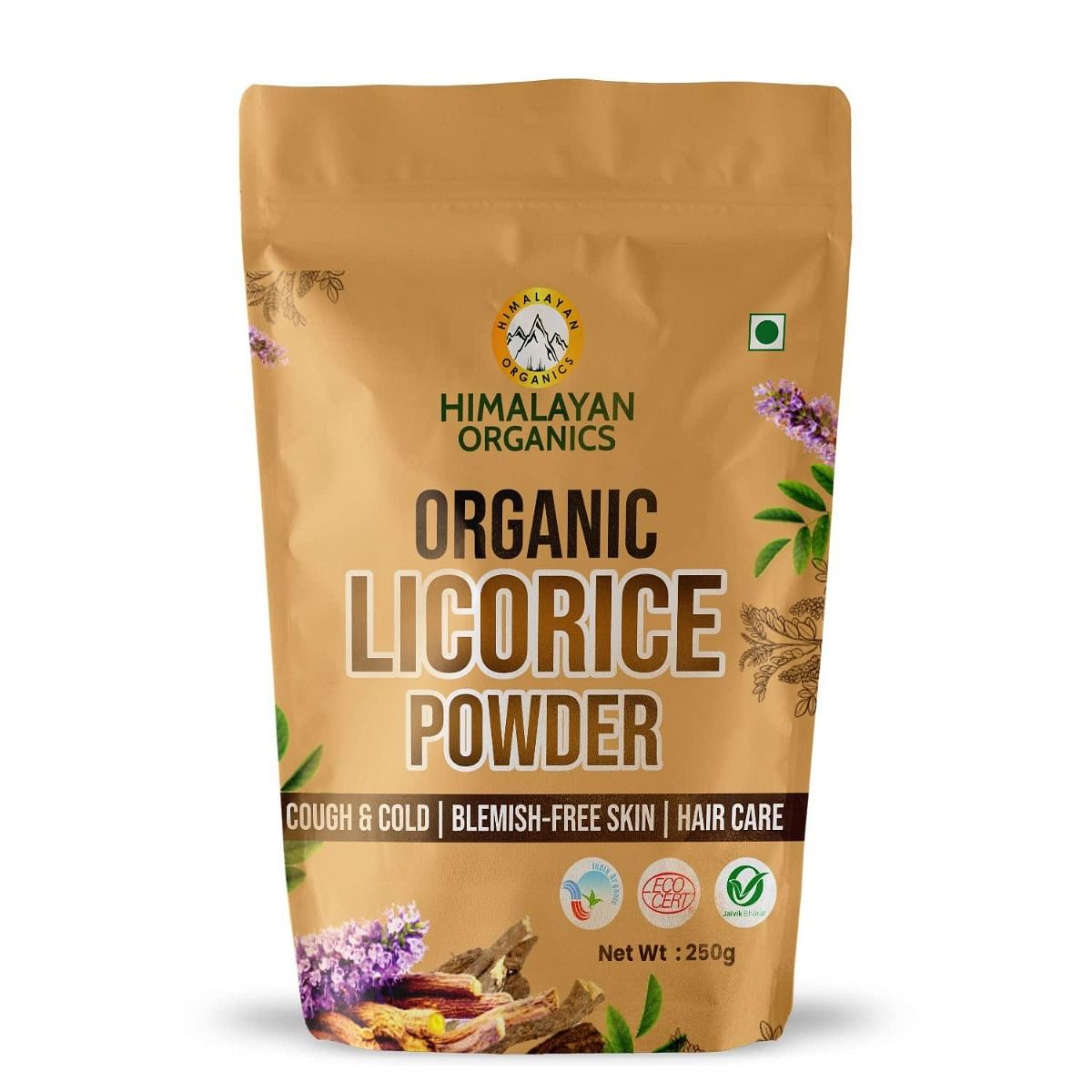 

Himalayan Organics Organic Licorice/Mulethi Powder | Cough & Cold, Blemish-free Skin, Hair Care (250 grams)