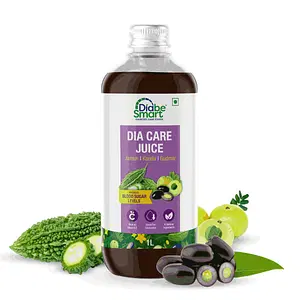 DiabeSmart Diabe Care Juice 1L | Diabetic Care Juice | Karela Jamun juice for Diabetes | Gurmar Amla Aloe Vera | Scientifically Formulated Health Drink for Natural Sugar Control & Cholesterol Care