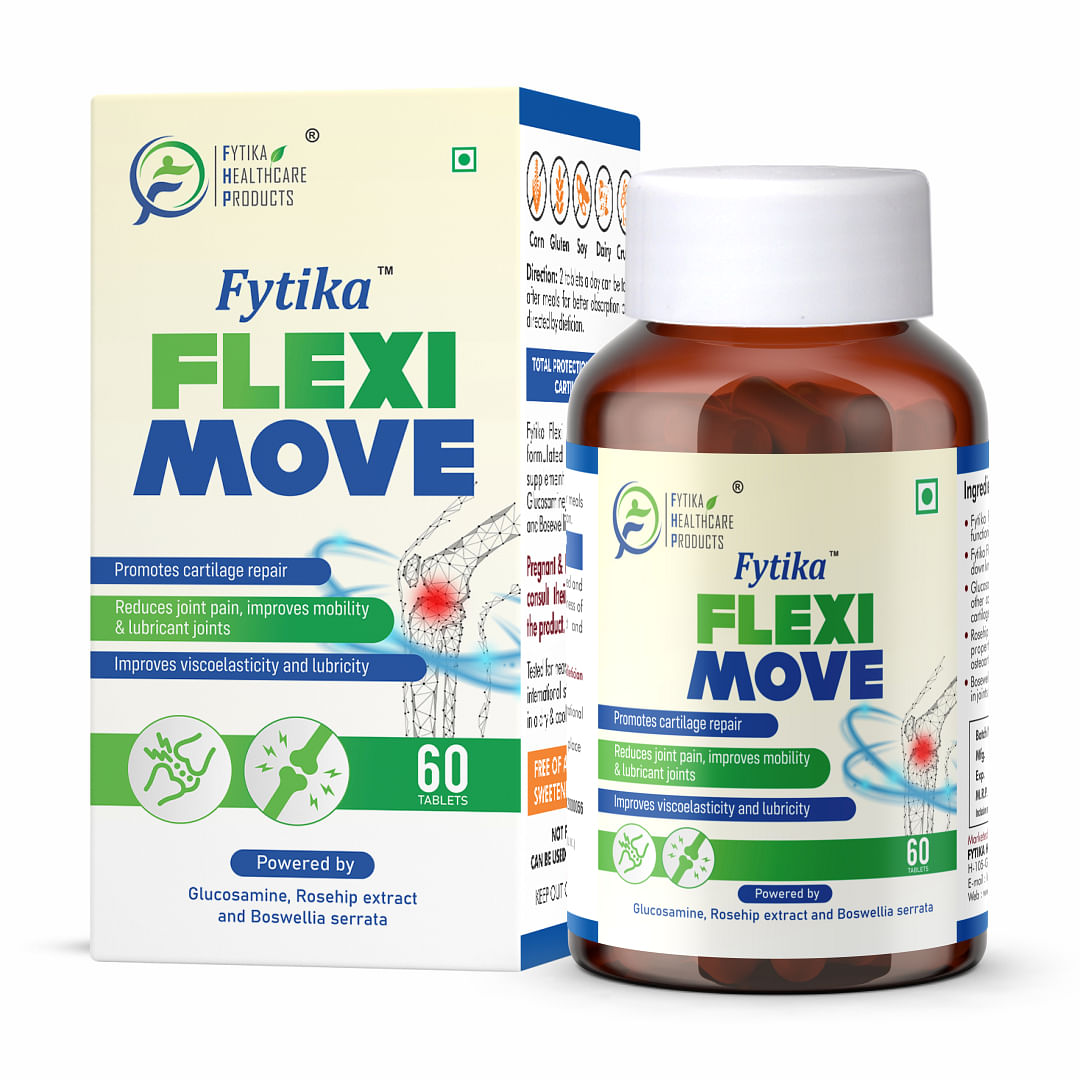 

Fytika Flexi Move Tablets | Support Your Bone, Joint, and Cartilage Health | For Men & Women - 60 Tablets