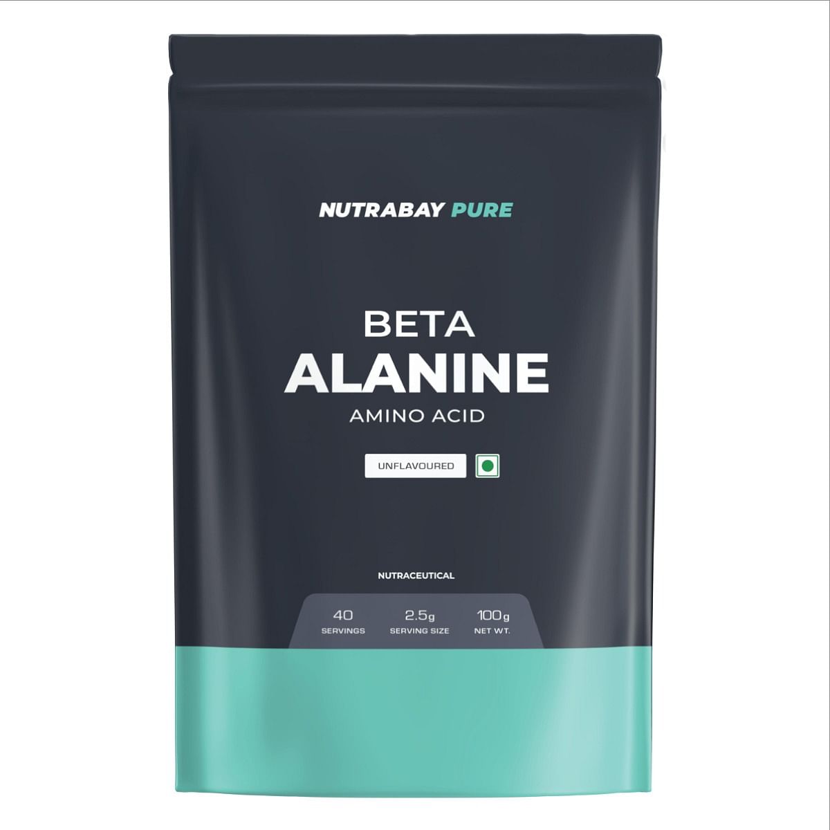 

Nutrabay Pure 100% Beta Alanine Powder, Pre Workout Amino Acid Supplement for Men & Women - 100g, Unflavoured