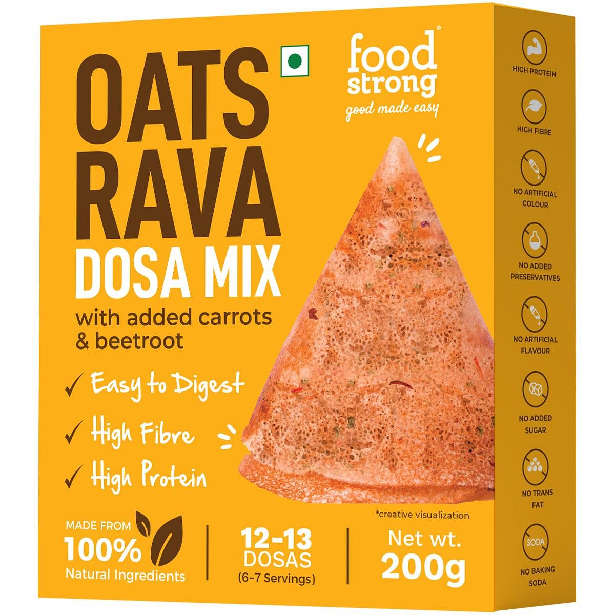 

Foodstrong Oats Rava Dosa Mix |200g