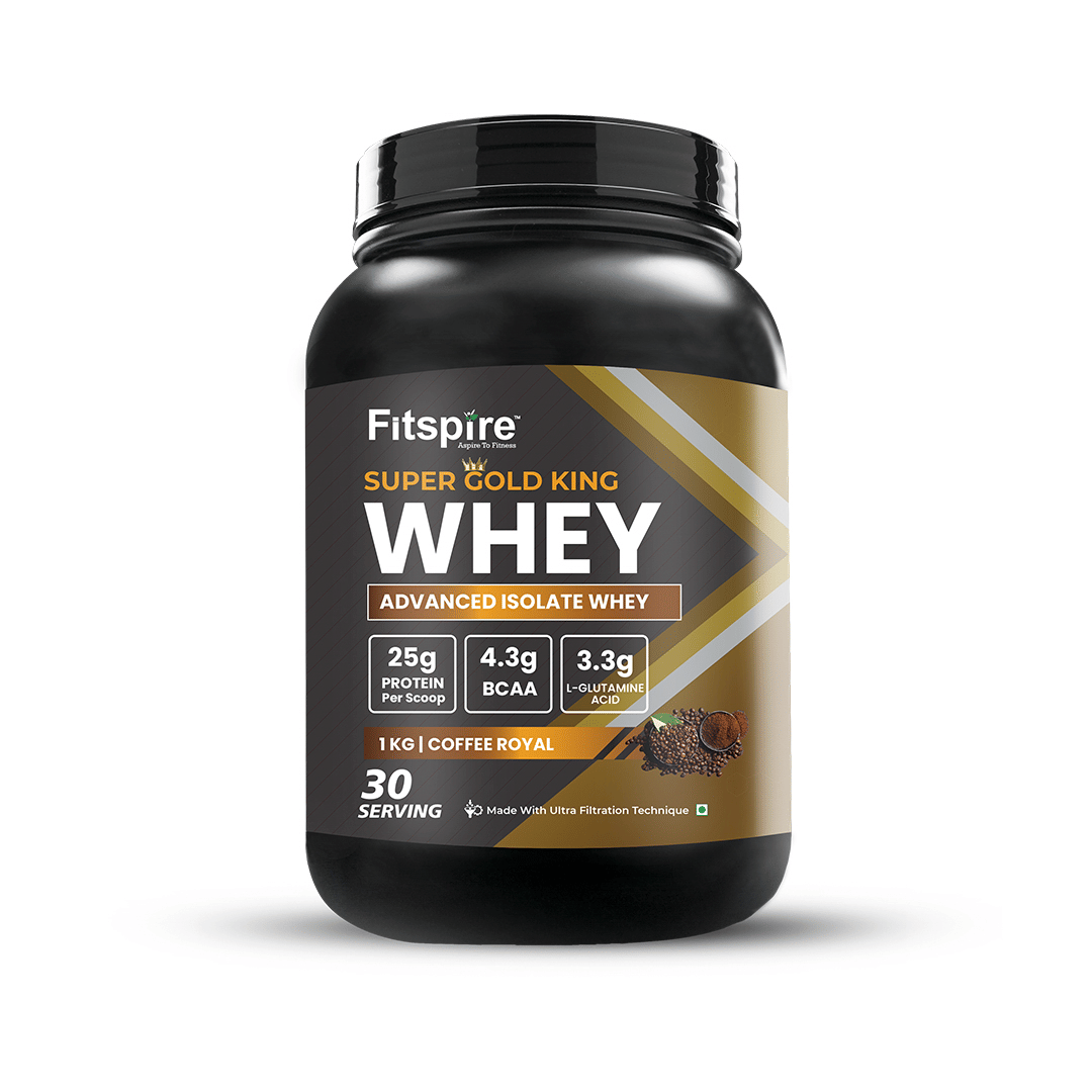 Fitspire Super Gold King Whey Protein-Coffee Royal- 1kg- High Protein Blend for Lean Muscle Support Strength Recovery Daily Nutrition Formula with Smooth Mixing and Balanced Composition-image-14