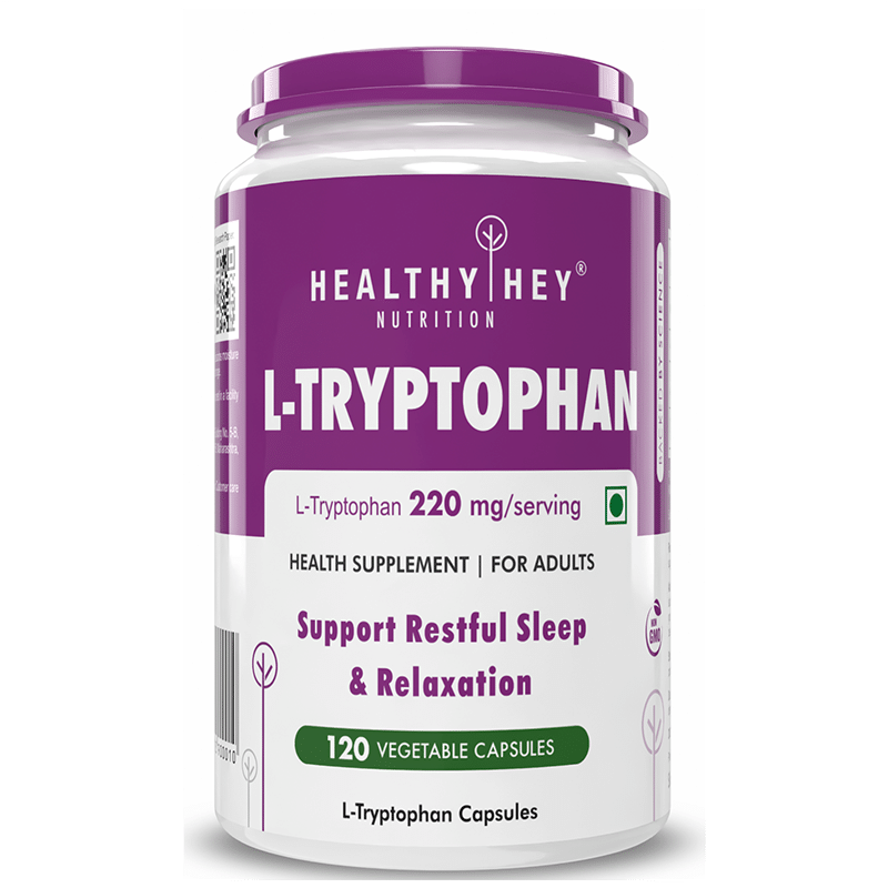 

HealthyHey Nutrition L-Tryptophan - 120 Veg Capsules