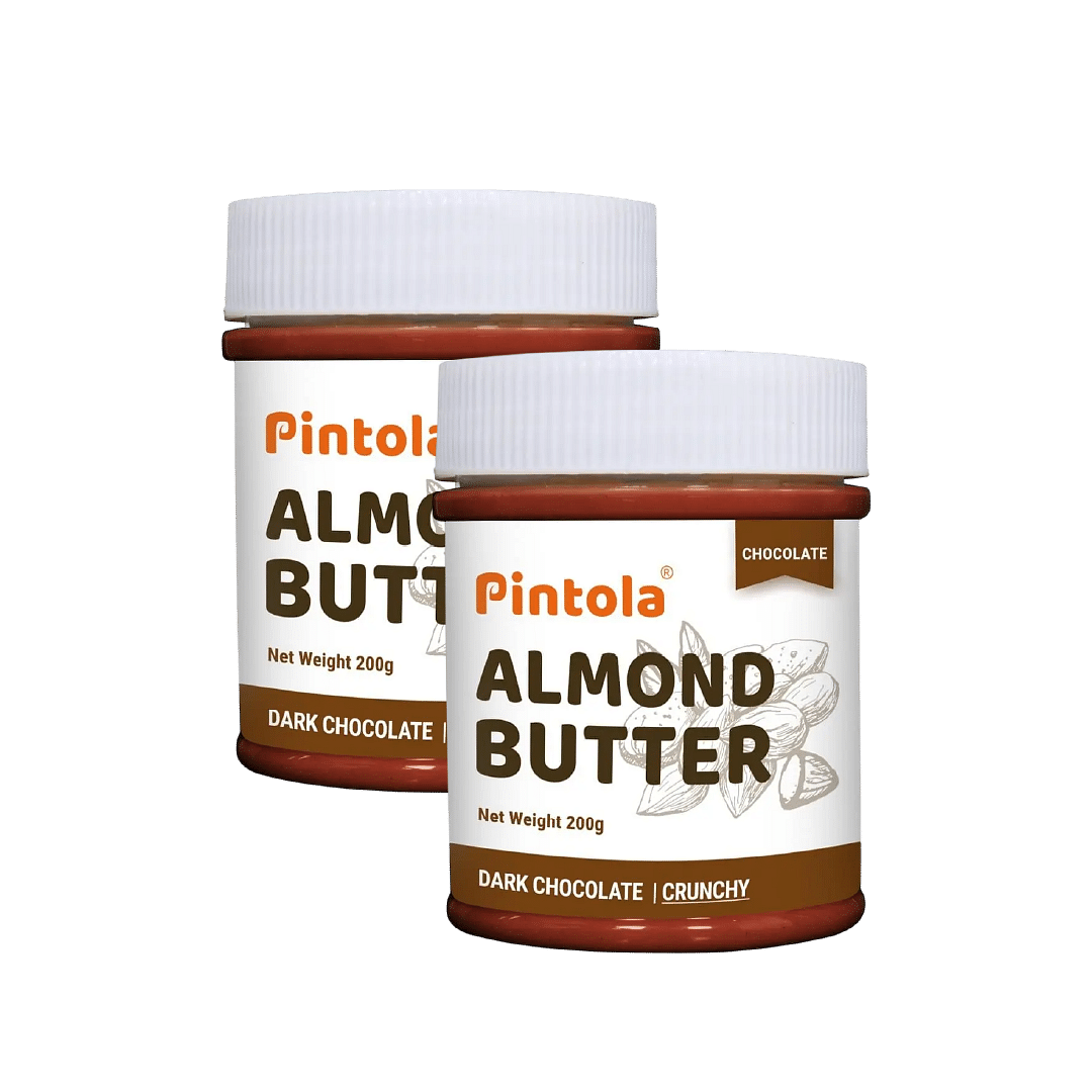 

Pintola Almond Butter Dark Chocolate Made With Roasted Almonds & Dark Chocolate Spread| Rich in Fiber & Protein | Non GMO, Gluten Free, Cholesterol...