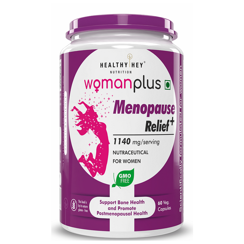 

HealthyHey Nutrition Woman Plus Menopause Relief - Postmenopausal Health 60 Vegetable Capsules