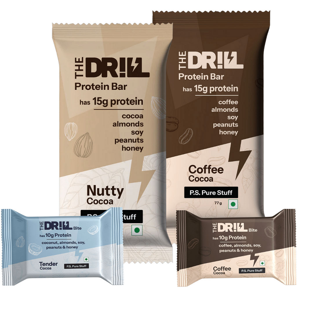 

The Drill – Assorted Box | Pack of 10 (2×Nutty Cocoa 15g, 2×Coffee Cocoa 15g, 2×Coffee Cocoa Bite 10g, 4×Tender Cocoa bite 10g) | No Added Sugar, N...
