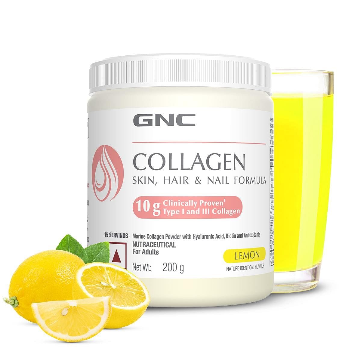 GNC Marine Collagen with Hyaluronic Acid, Biotin & Antioxidants for Women & Men | Reduces Fine Lines & Wrinkles | Highest Dosage of 10g Per Serving For Radiant & Youthful Skin