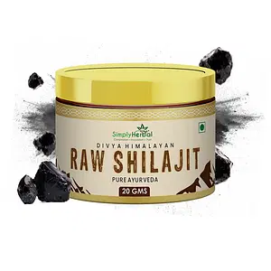 Simply Herbal Natural Raw Shilajit Asphaltum Resin  - 20 g