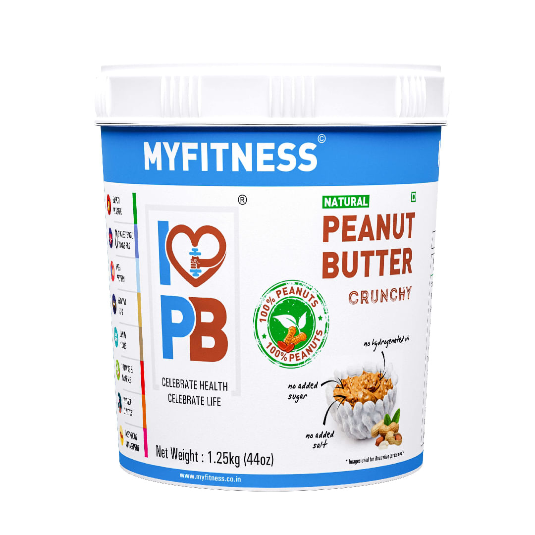 MyFitness Natural Peanut Butter Crunchy 1250g