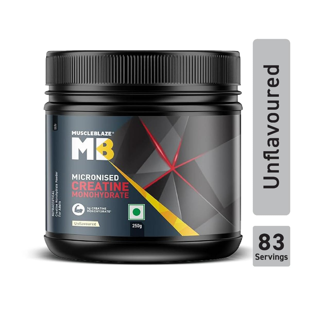 

MuscleBlaze Micronized Creatine Monohydrate Powder (Unflavoured, 83 Servings)