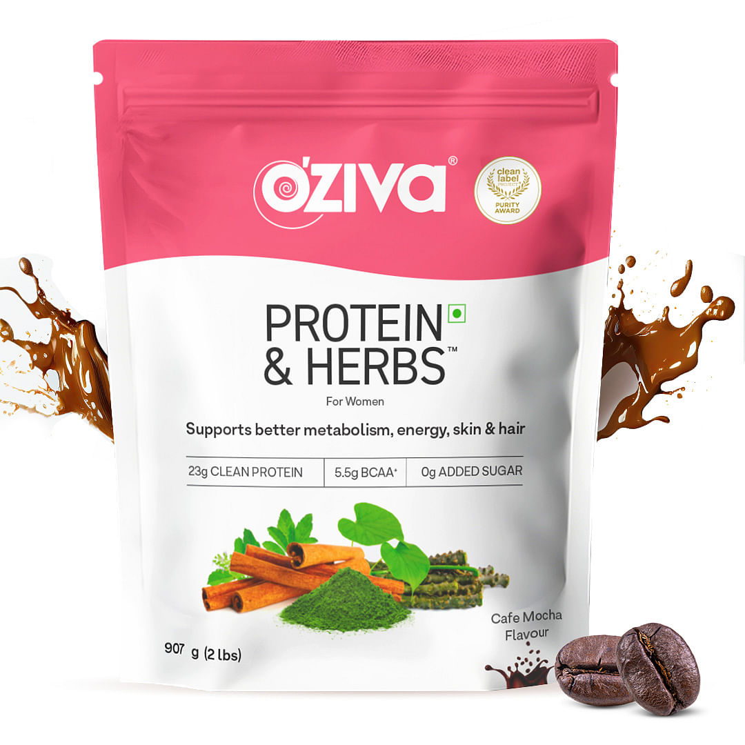 

OZiva Protein & Herbs for Women, Cafe Mocha 1kg | Natural Protein Powder for Women for Weight Control, Better Metabolism & Hormonal Balance | With ...