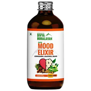 Divya Himalayan Super Mood Elixir With Ashwagandha, Anantmool & Brahmi Promotes Positive Attitude (450 ml)