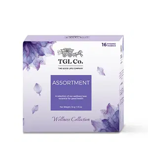 TGL Co. Wellness Assortment Herbal Tea 16 Tea Bags