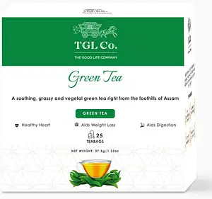 TGL Co. Pure Green Tea 25 Tea Bags (Dust Tea Bags)