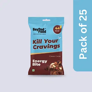 Beyond Food Energy Bites - Classic Cocoa | Pack Of 25 | 25x10G