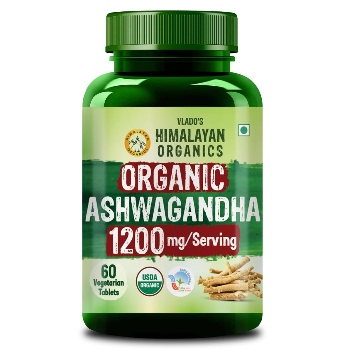 

Vlado's Himalayan Organics Organic Ashwagandha 1200mg Tablets | Stress & Anxiety Relief Tablets | Ashwagandha Powder tablet 1000 mg | Rejuvenates M...