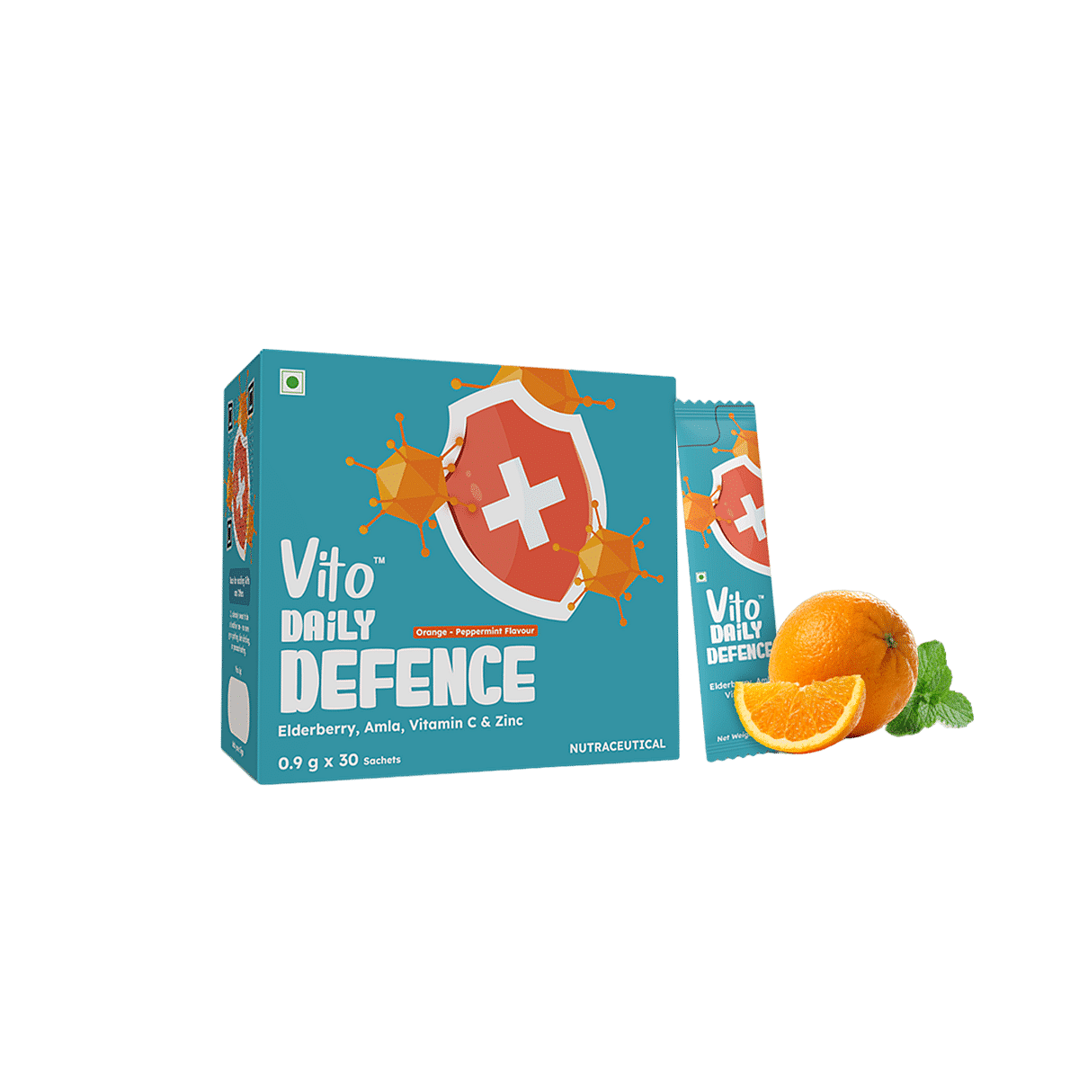 

Vito Daily Defence direct to mouth powder, Covid protection, Elderberry, Zinc, Amla and Vitamin C, Promotes a healthy immune system, 30 sachets