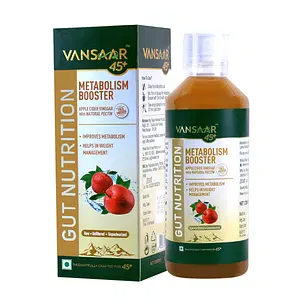 Vansaar 45+ Metabolism Booster | Apple Cider Vinegar | For weight management | Improves metabolism - 500 ml