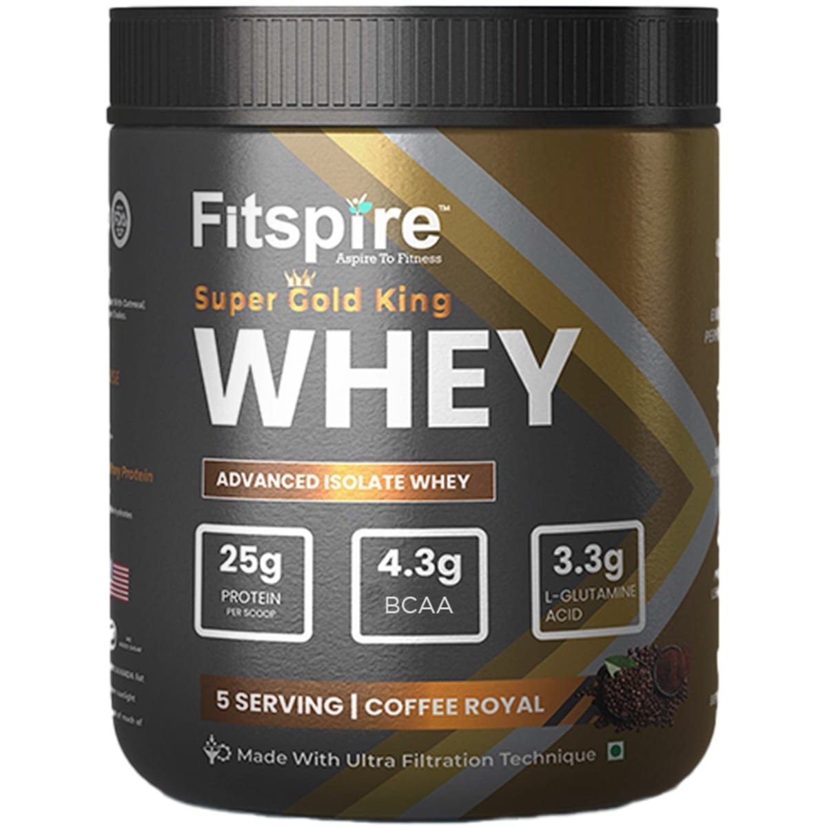 

Fitspire Super Gold King Coffee Royal Whey Protein 165g High‑Protein Formula