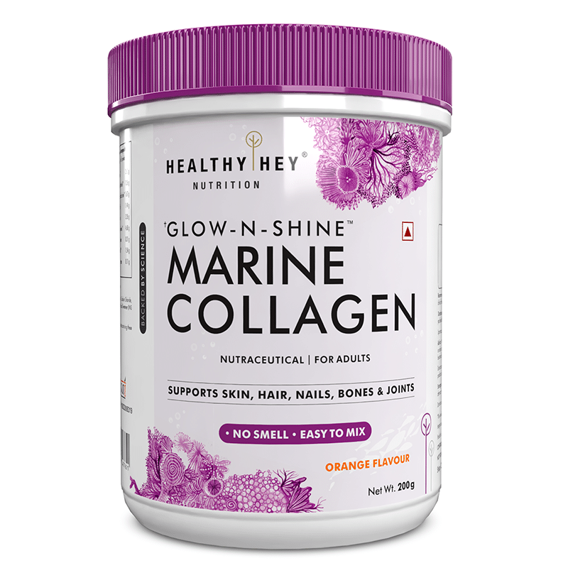 

HealthyHey Marine Collagen Powder 200g - Marine Collagen Peptides | Type 1 Collagen Protein Supplement with Hyaluronic Acid | Amino Acids for Skin,...
