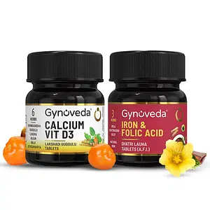 Gynoveda Iron Folic Acid Supplement + Calcium Vitamin D3