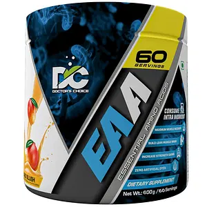 DC DOCTOR'S CHOICE EAA (Essential Amino Acids) BCAA for Intra-Workout/Post Workout 600grams (Mango Slush, 60 Serving)