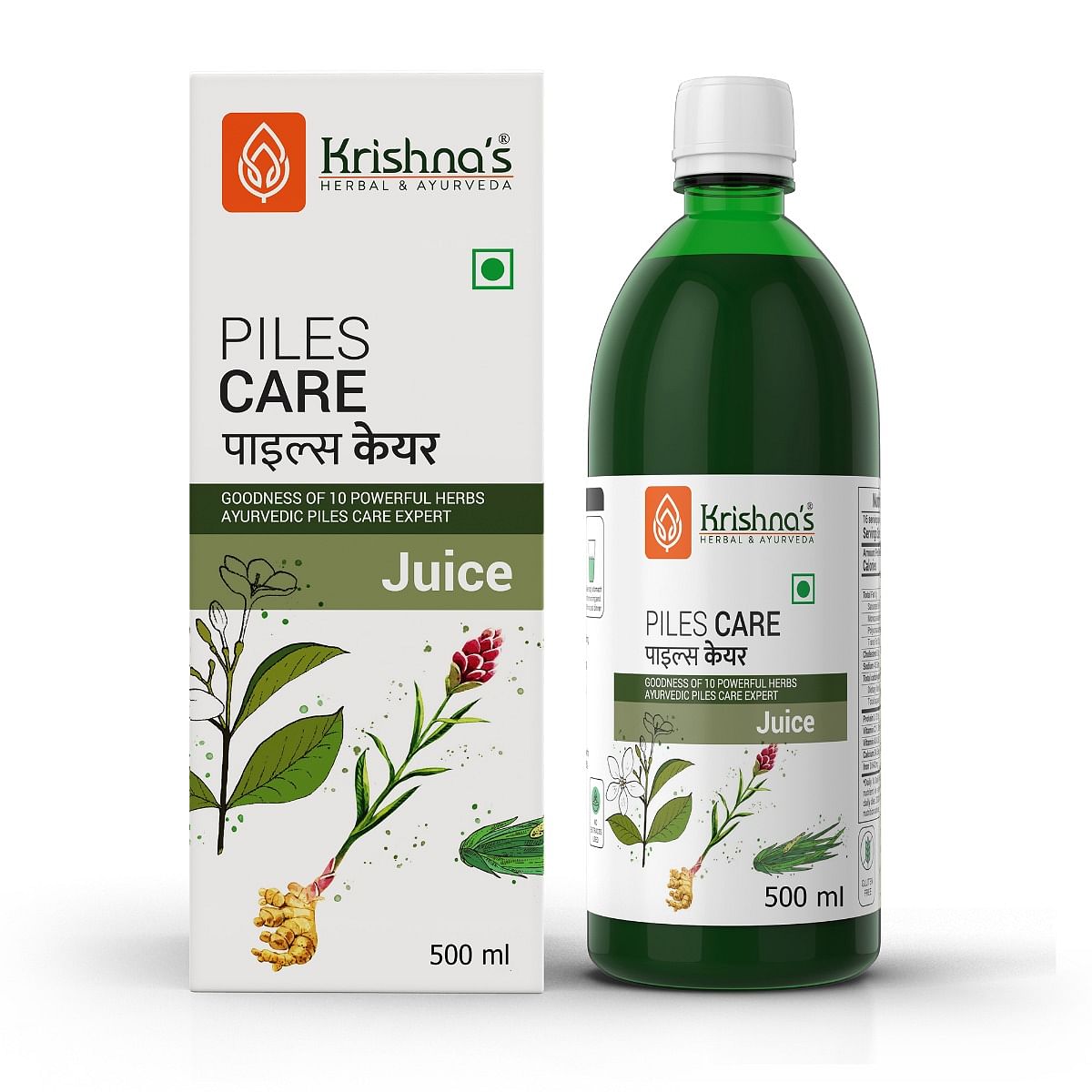 

Krishna's Piles Care Juice - 1000 ml | Ayurvedic piles care expert