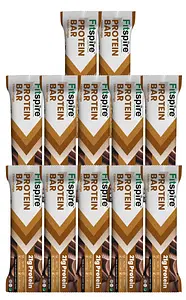 Fitspire Protein Bar - Choco Fudge Flavor, 720 gm | With 20.5 gm Protein Each | No Artificial Sweetener & Flavor | Energy Snack Bar | Each Flavour - 60 gm | Pack of 12 