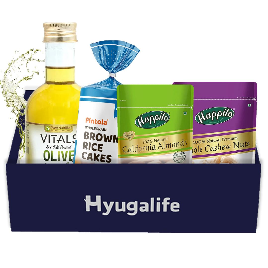 Gift Hampers For Christmas and New Year | Pure Nutrition Olive Oil | Happilo California Almonds ...