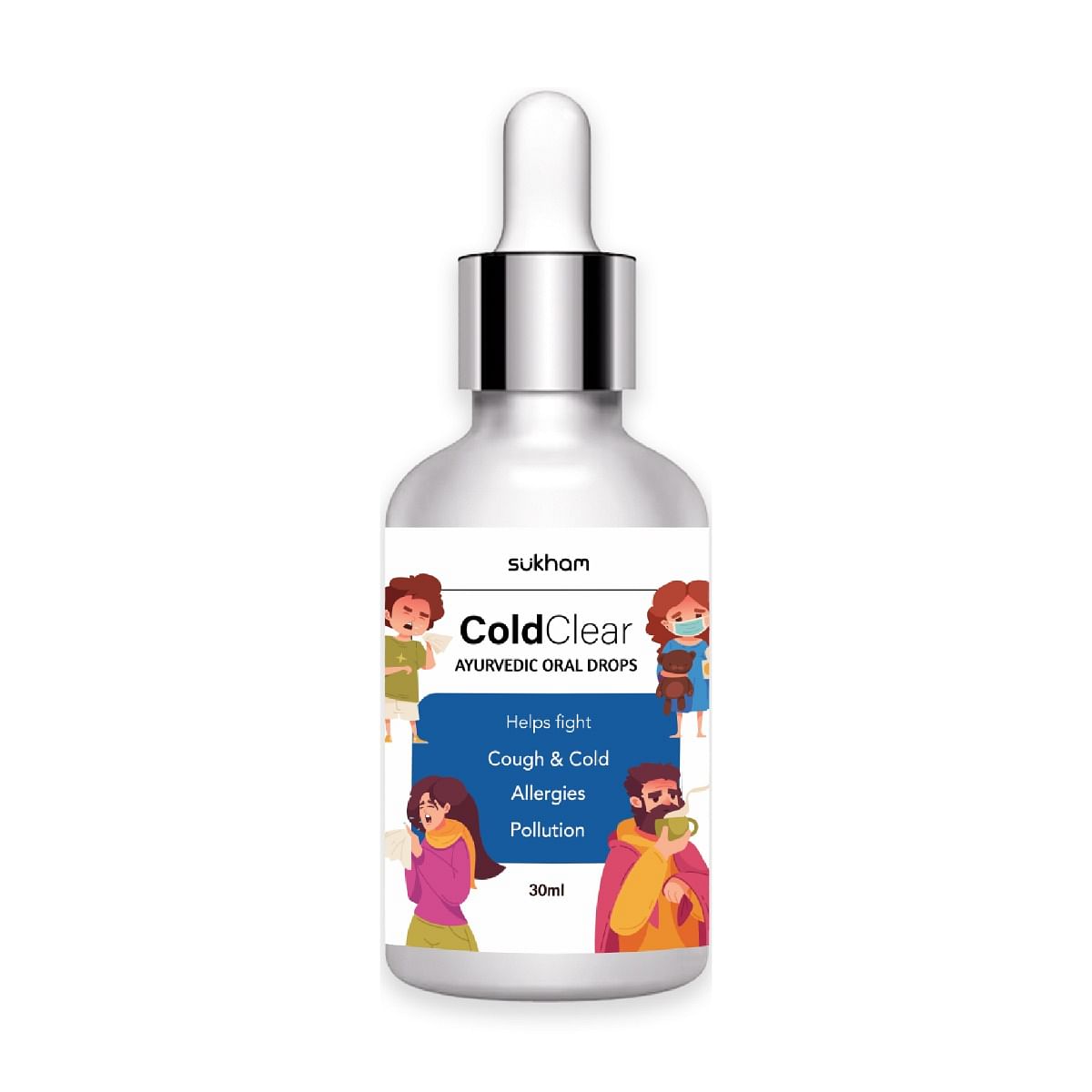 

Sukham Cold Clear Herbal Drops 30ml – Cough & Cold Relief | Helps Fight Allergies & Pollution | Mulethi, Abhrak, Elaichi | 100% Natural | For Adult...