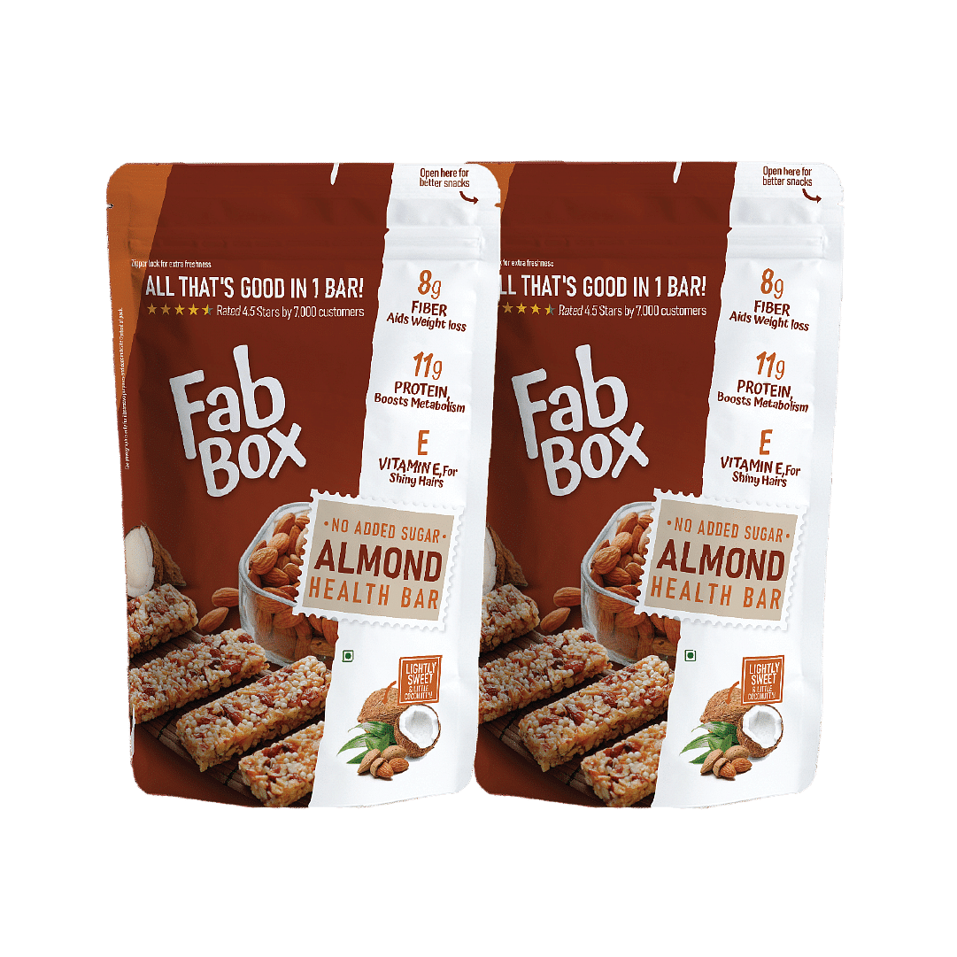 

Fabbox Almond Health Bar 120g | Pack of 2