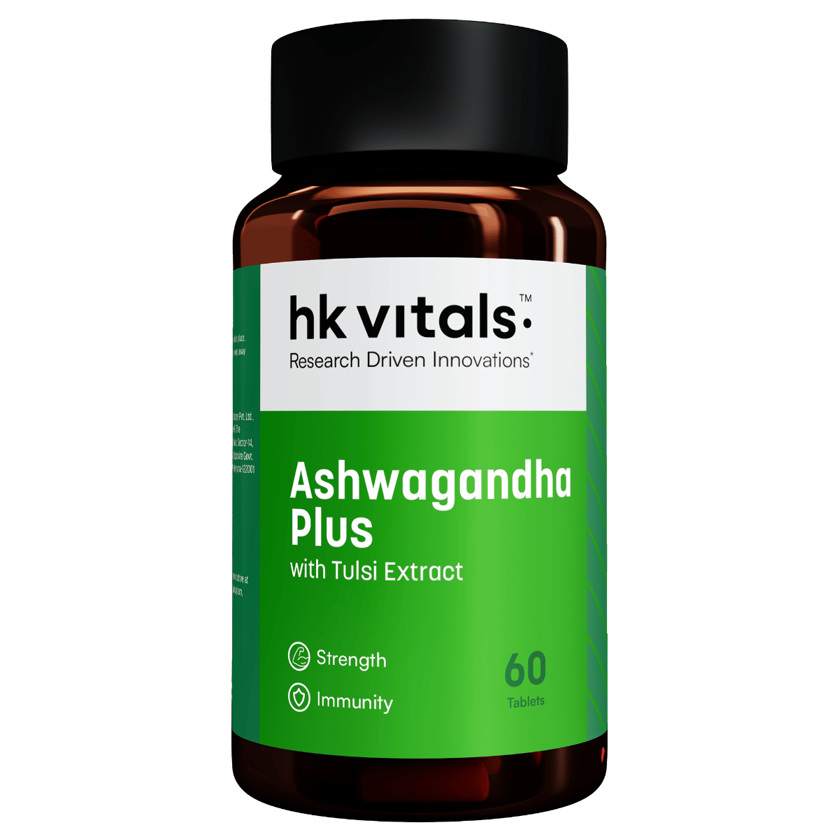 hk vitals Ashwagandha Plus with Tulsi Extract 500mg (60 Tablets) | Improves Muscles Strength | Energy and Immunity Booster-image-29